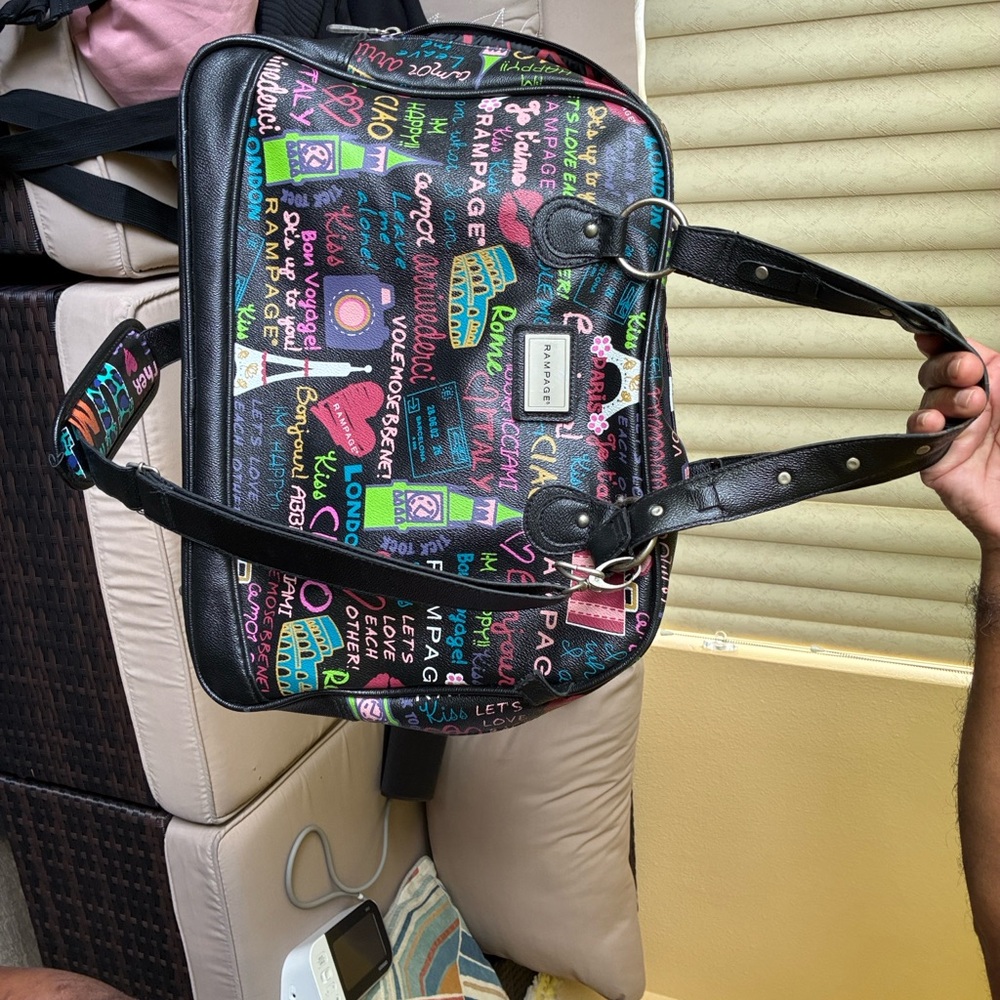 Rampage Multicolor Graphic Tote Bag